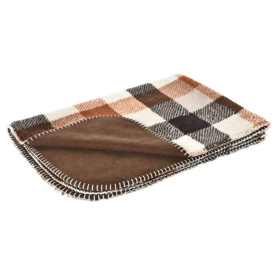 Pet Sleeping Mat Soft Classic Plaid Dog Blanket Pad Fleece Home Washable Warm Cat Dog Blanket 