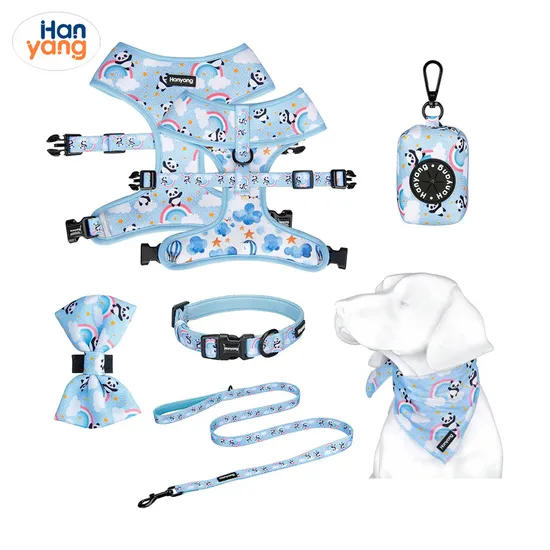 Hanyang Pet Accessories Fashion Personalized Patterned Designer Custom Print Reversible Sublimation Dog Harness Vest for Pets 
