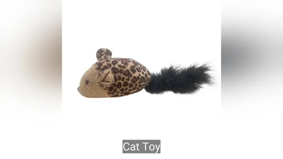 Sisal&Spots 3D Mouse Feather Tail Cat Toy 