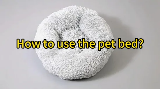 Reusable Round Donut Pet Nest Non Slip Pet Dog Bed 