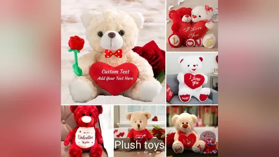 Adorable Valentine Teddy Bear Gift Box for Christmas Celebrations 
